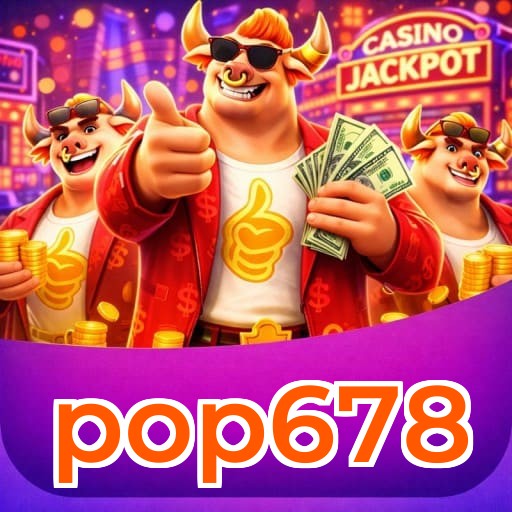 Material promocional do app pop678 — ilustração, não métricas auditadas nesta página